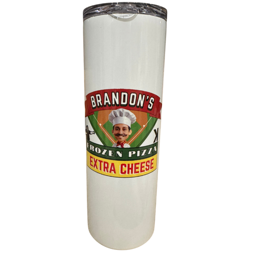 Frozen Pizza 20oz. Tumbler - White