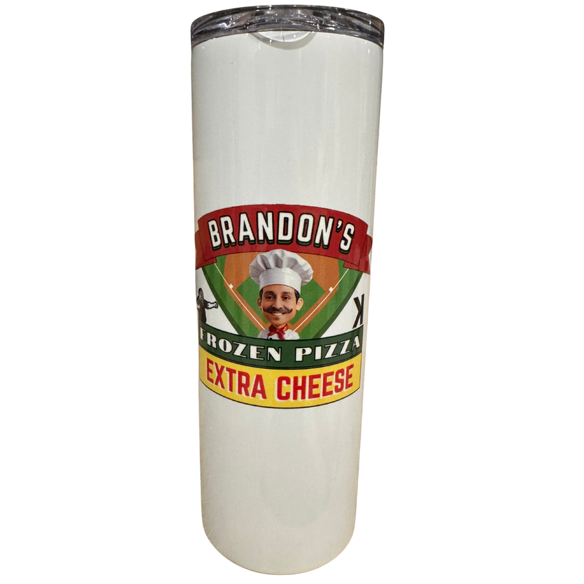 Frozen Pizza 20oz. Tumbler - White