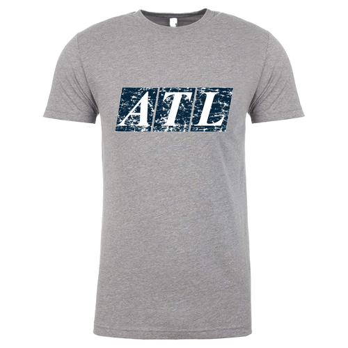 Gray Distressed ATL Tee