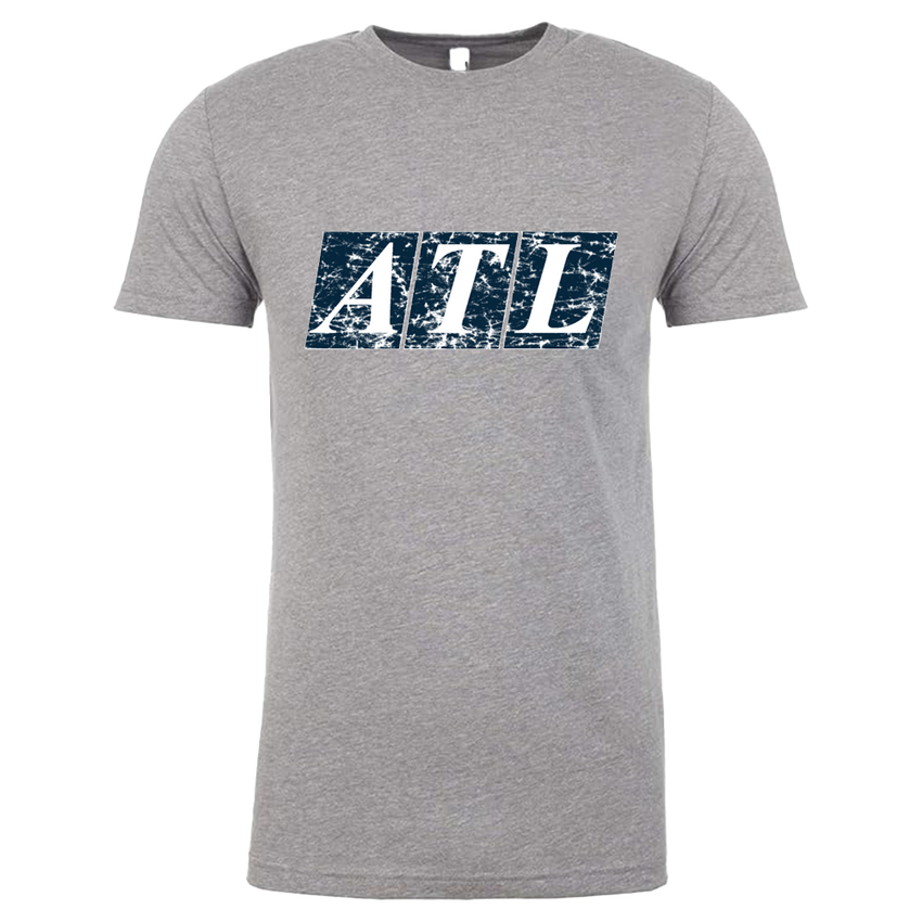 Gray Distressed ATL Tee