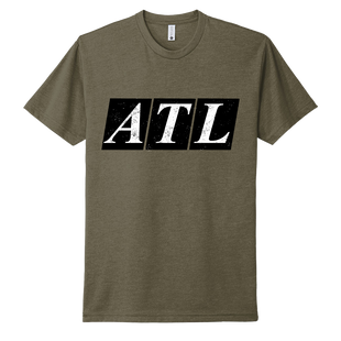 Military Green Splattered ATL Tee