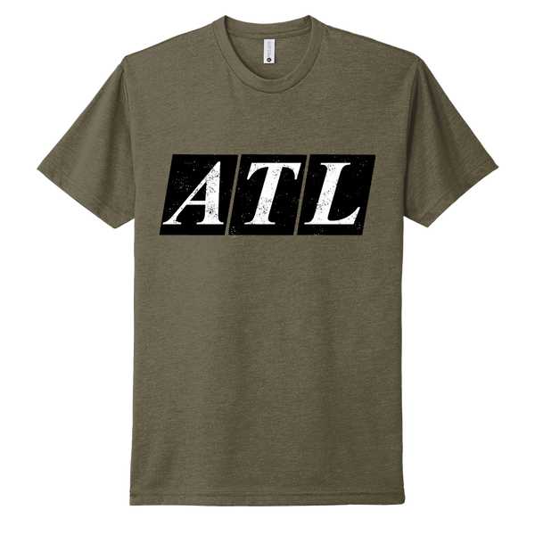 Military Green Splattered ATL Tee