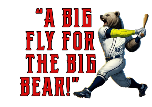 Big Fly For The Big Bear 20oz. Tumbler - White