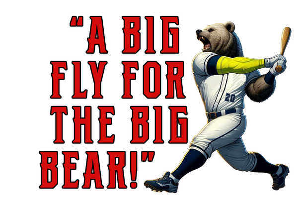 Big Fly For The Big Bear 20oz. Tumbler - White