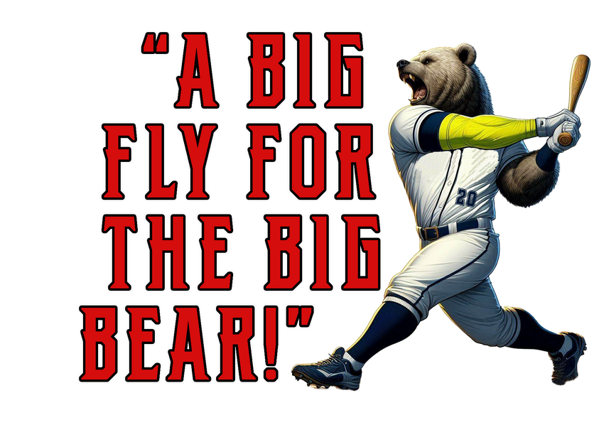 Big Fly For The Big Bear 20oz. Tumbler - White