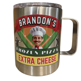 Frozen Pizza Camper Mug - Stainless Steel