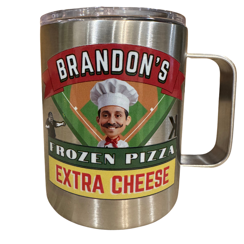 Frozen Pizza Camper Mug - Stainless Steel