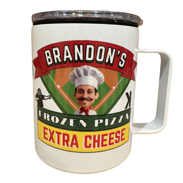 Frozen Pizza Camper Mug - White