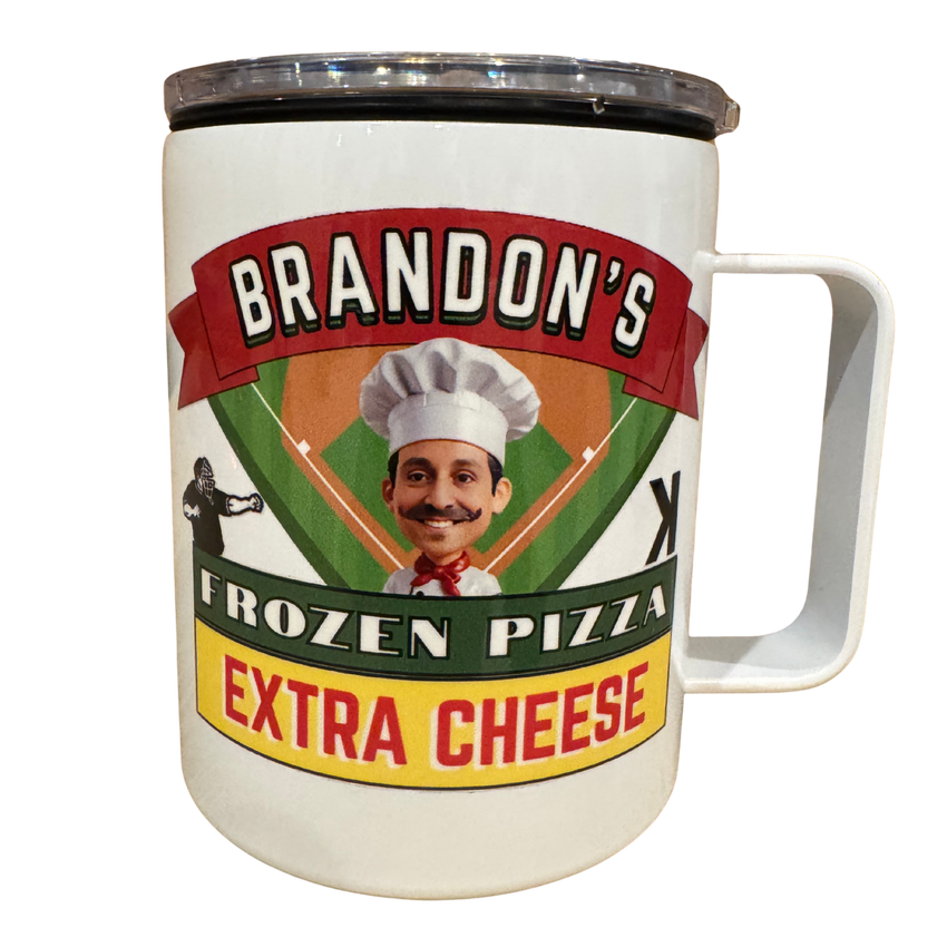 Frozen Pizza Camper Mug - White